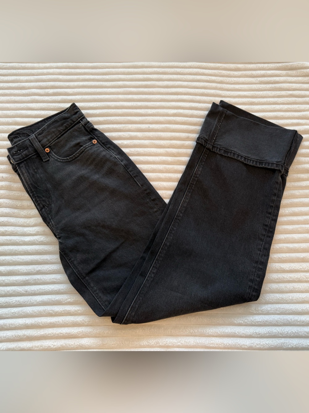 American Eagle Outfitters Black Stovepipe Jeans
